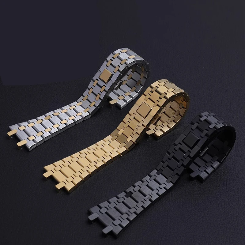 男性と女性のための完全なステンレス鋼の時計バンド、ap ro - Audemars Piguet Watch Royal Oak のレビューと価格